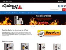 Tablet Screenshot of diplomatsafes.com.au